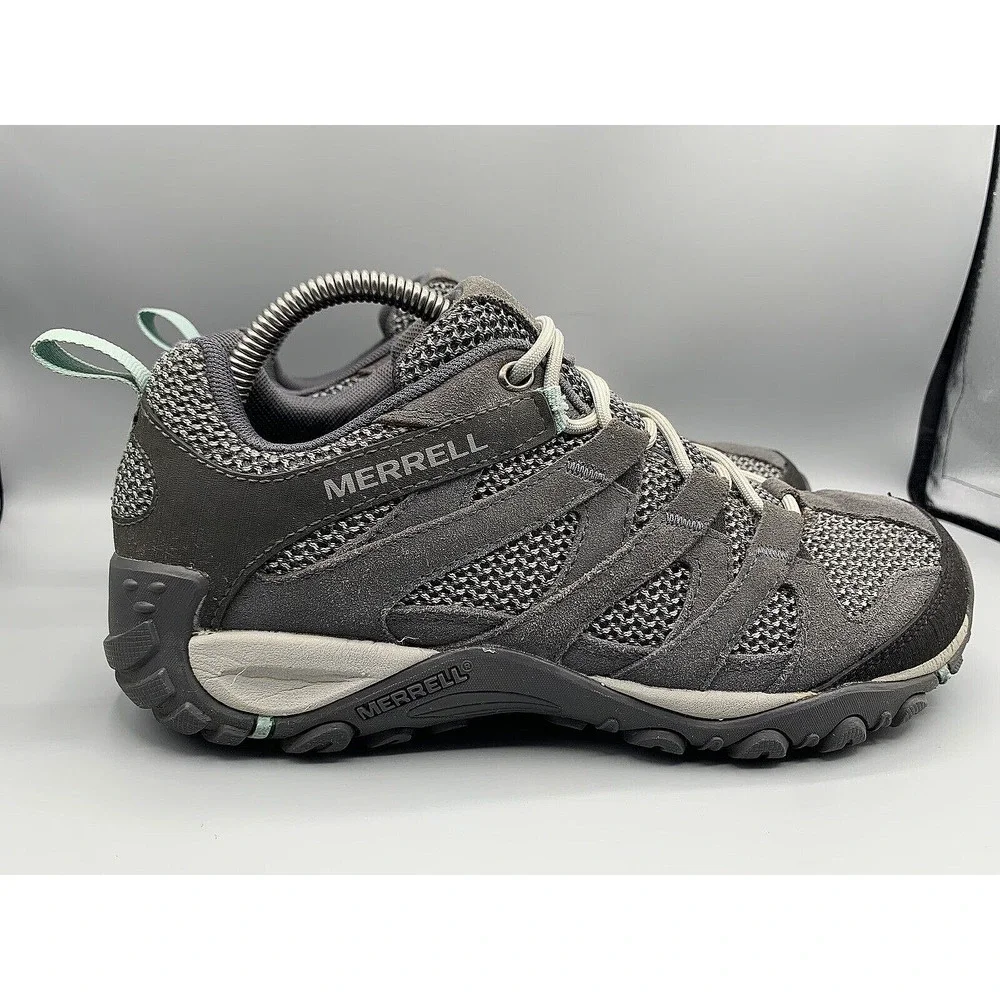 MERRELL ALVERSTONE Gray Outdoor Hiking Shoes J034612 Women's Size 9 M - Picture 2 of 11